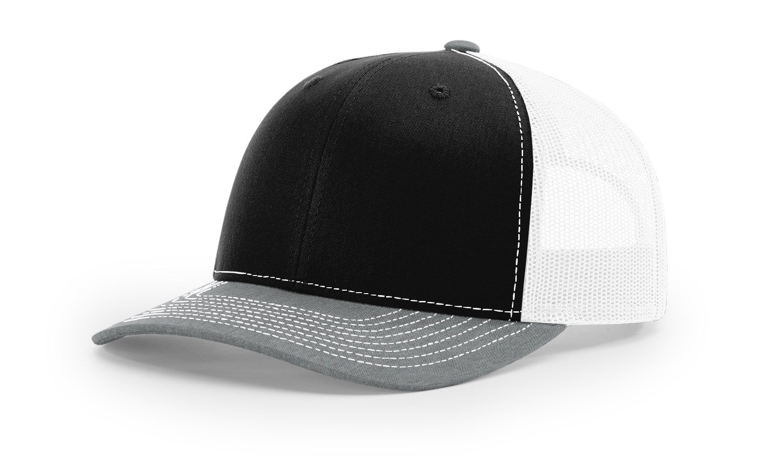 RICHARDSON 112 TRUCKER SNAPBACK HAT (CUSTOM LEATHER WITH YOUR LOGO)