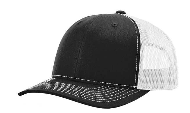 Custom Leather Patch Richardson 112 Style Hat + Your Logo