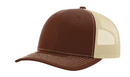 Custom Leather Patch Richardson 112 Style Hat + Your Logo