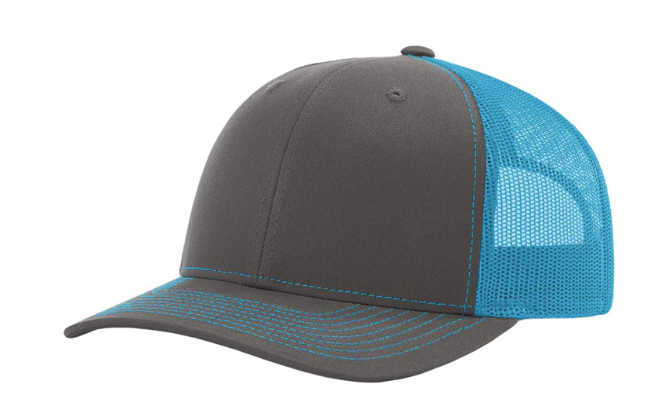 RICHARDSON 112 TRUCKER SNAPBACK HAT (CUSTOM LEATHER WITH YOUR LOGO)