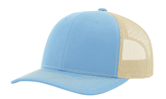 Custom Leather Patch Richardson 112 Style Hat + Your Logo