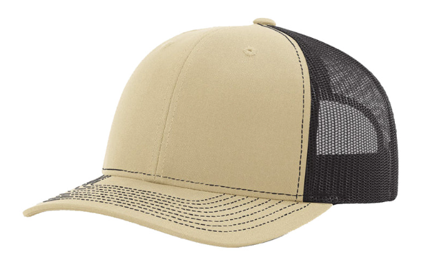 Custom Leather Patch Richardson 112 Style Hat + Your Logo