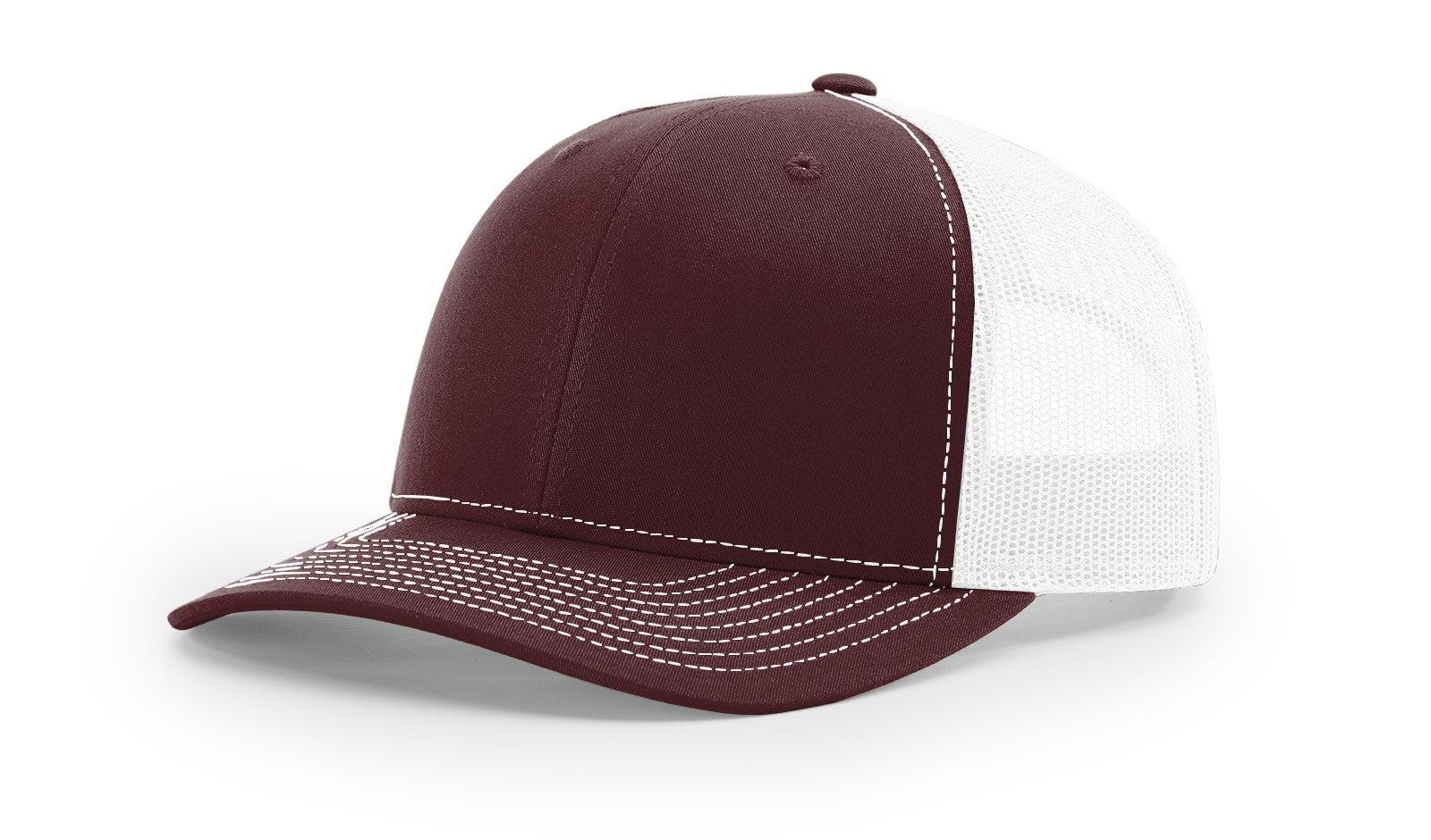 RICHARDSON 112 TRUCKER SNAPBACK HAT (CUSTOM LEATHER WITH YOUR LOGO)