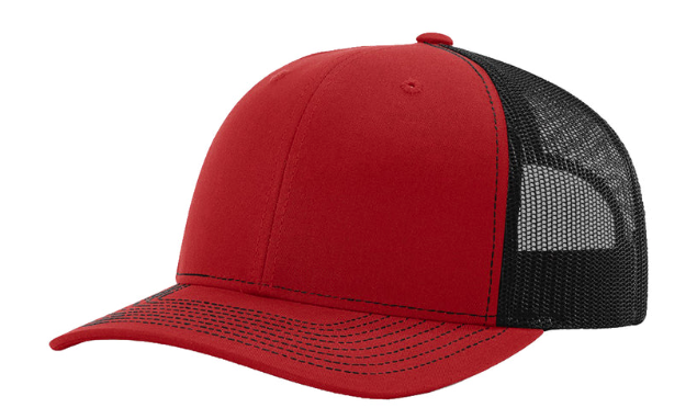 RICHARDSON 112 TRUCKER SNAPBACK HAT (CUSTOM LEATHER WITH YOUR LOGO)