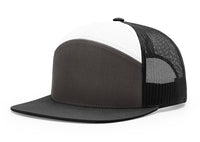 Custom Leather Patch Richardson 168 7 Panel Style Hat + Your Logo