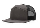 Custom Leather Patch Richardson 168 7 Panel Style Hat + Your Logo
