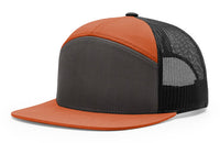 Custom Leather Patch Richardson 168 7 Panel Style Hat + Your Logo