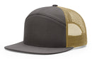 Custom Leather Patch Richardson 168 7 Panel Style Hat + Your Logo