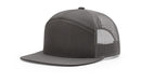 Custom Leather Patch Richardson 168 7 Panel Style Hat + Your Logo