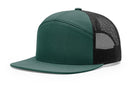 Custom Leather Patch Richardson 168 7 Panel Style Hat + Your Logo