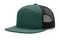 Custom Leather Patch Richardson 168 7 Panel Style Hat + Your Logo