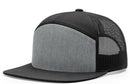 Custom Leather Patch Richardson 168 7 Panel Style Hat + Your Logo