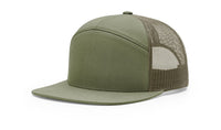 Custom Leather Patch Richardson 168 7 Panel Style Hat + Your Logo