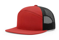 Custom Leather Patch Richardson 168 7 Panel Style Hat + Your Logo