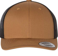 Custom Leather Patch Yupoong Classic 6606 Style Hat + Your Logo
