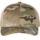 Custom Leather Patch Yupoong Classic Camo 6606 Style Hat + Your Logo