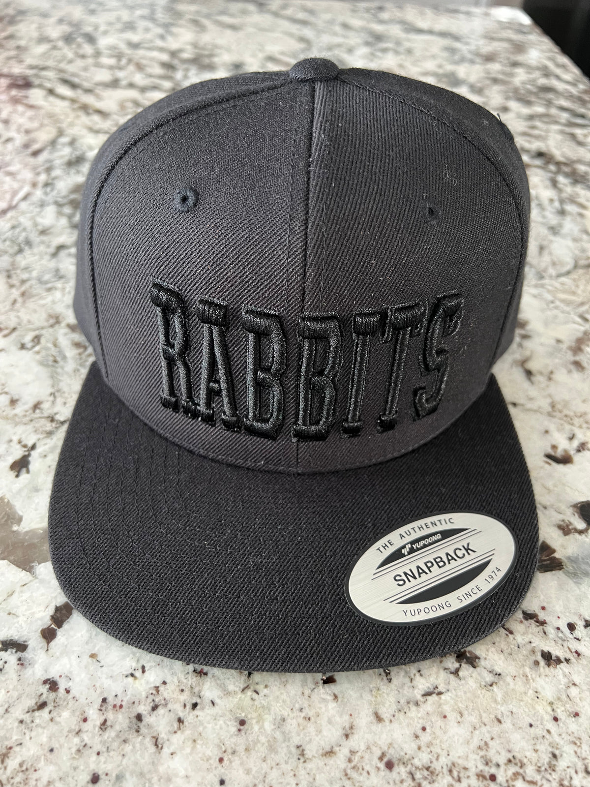 Delta Rabbits Blackout Flat Brim Hat