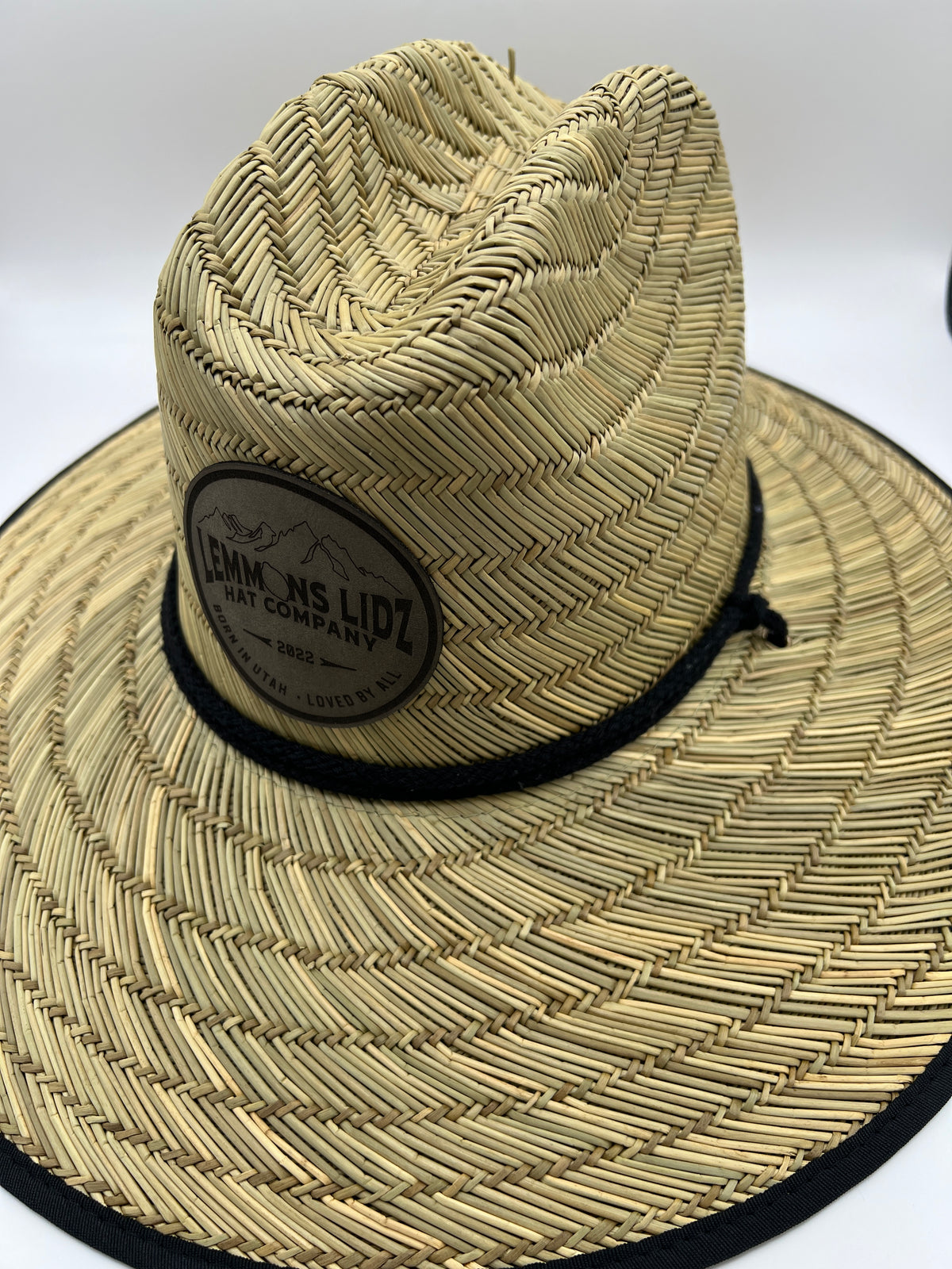 Lemmon's Lidz Straw Hat (grey leather)