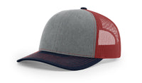 Custom Leather Patch Richardson 112 Style Hat + Your Logo